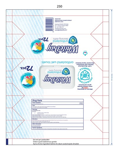 72 pcs - WHITEDAY Antibacterial 72FDA